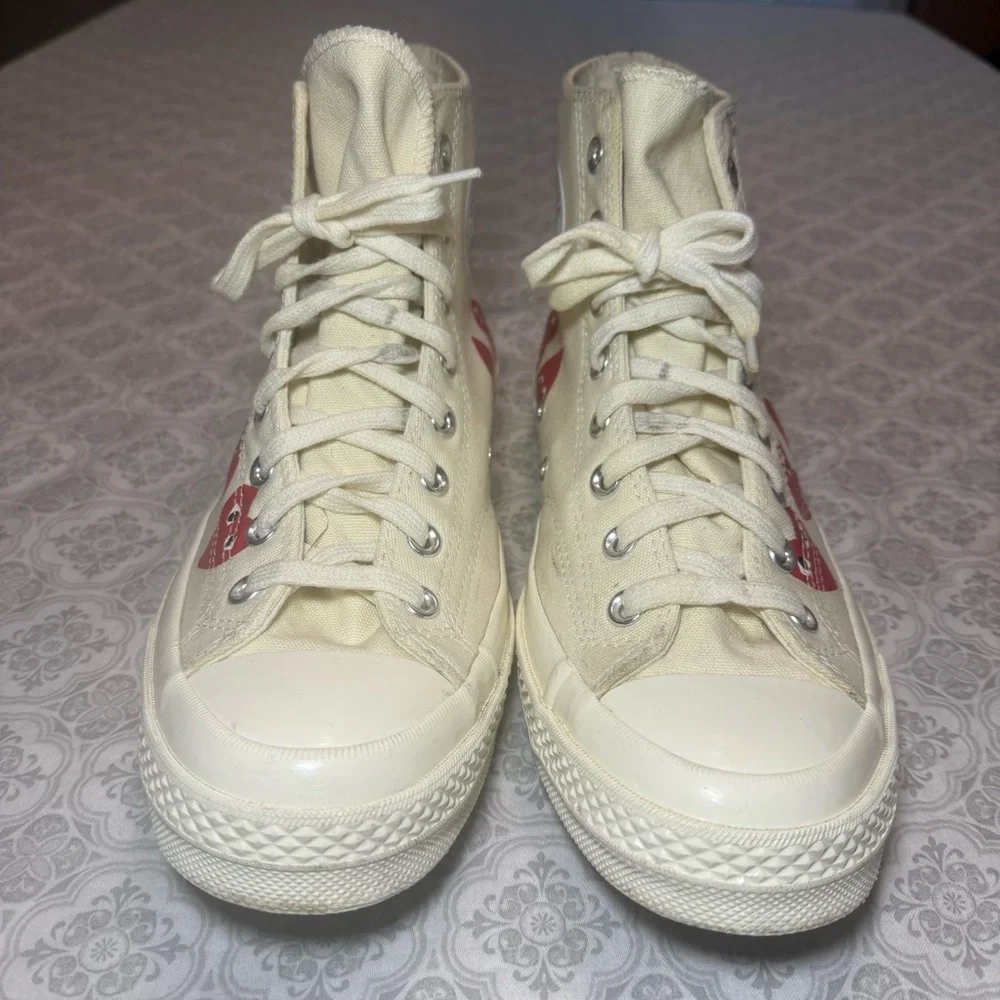 Converse X Comme Des Garcons Cdg Play Multi Heart Chuck Taylor High Men’s Size 9